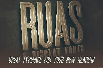 Ruas - Vintage Style Font