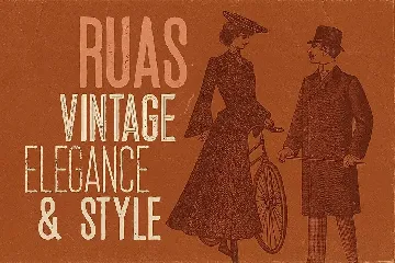 Ruas - Vintage Style Font