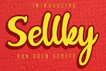 Sellky Fun Bold Script font