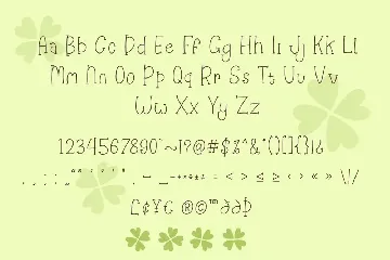 Happy Clover font