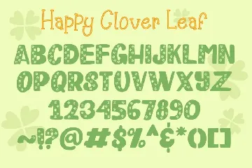 Happy Clover font