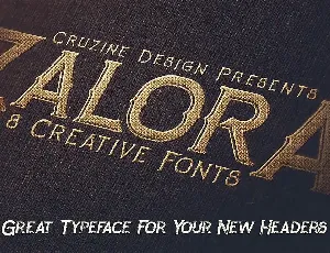 Zalora Typeface font