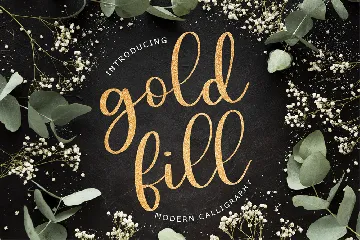 Goldfill Modern Calligraphy font