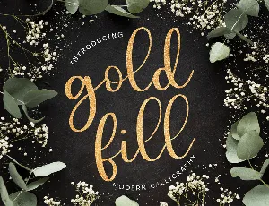 Goldfill Modern Calligraphy font