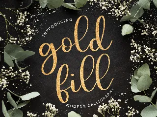 Goldfill Modern Calligraphy font