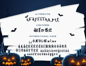 Frighted Halloween Business Font