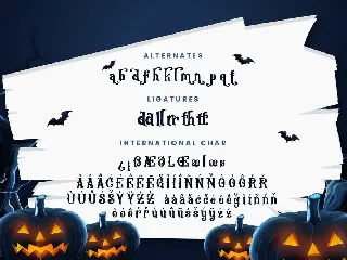 Frighted Halloween Business Font