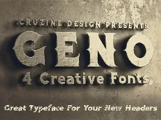 Geno Typeface font