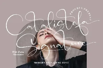 Calatistela Signature Font