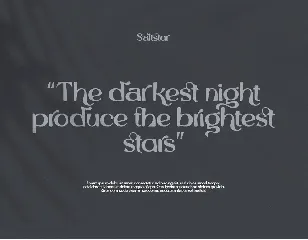 Saltstar - Elegant San Serif Font