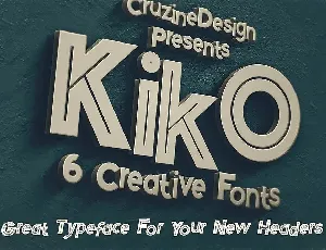 Kiko - Funny Display Font