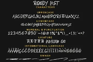 Roody Last - Brush Font