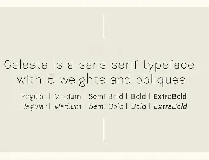 Celesta - Sans Serif Font