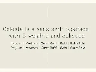 Celesta - Sans Serif Font