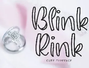 Blink Rink Cute Typeface font