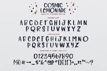 Cosmic Lemonade SVG + Vector Font