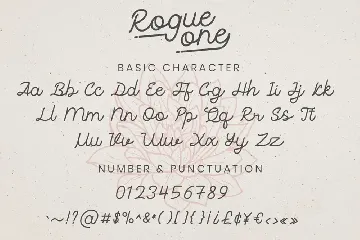 Rogue One - Monoline Script font