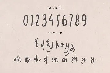 Langgom - Curly Unique Handwritten Font