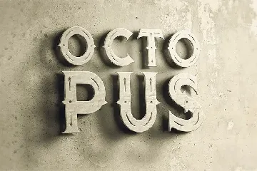 Octopus - Vintage Style Font