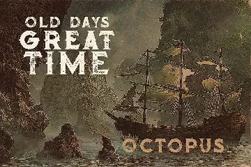 Octopus - Vintage Style Font