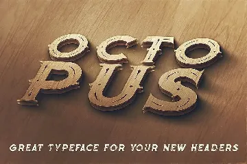 Octopus - Vintage Style Font