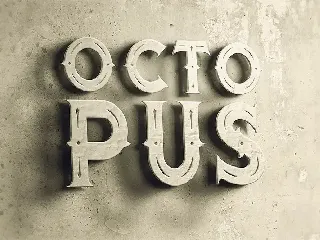 Octopus - Vintage Style Font