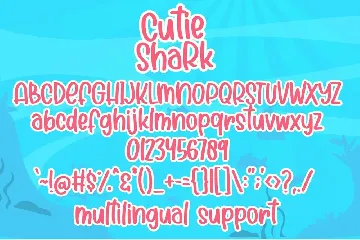 Cutie Shark - Handwritten Font