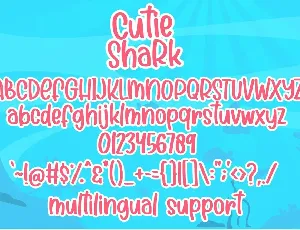 Cutie Shark - Handwritten Font