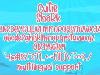 Cutie Shark - Handwritten Font