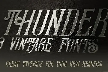 Thunder Typeface font