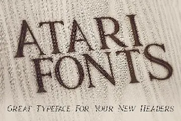 Atari - Vintage Style Font