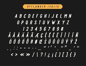 Offlander - Font Family