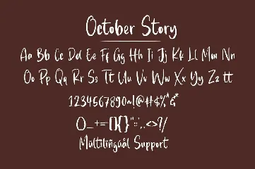 October Story font