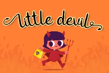 Devil Tail - Halloween Font