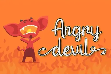 Devil Tail - Halloween Font