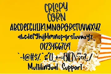 Crispy Corn - Handwritten Font