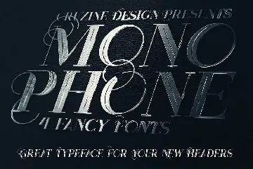 Monophone - Fancy Font