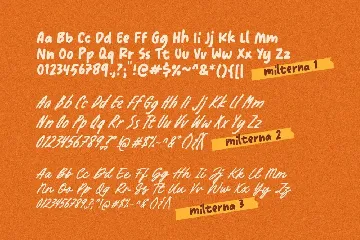 Milterna font