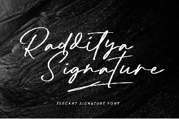 Radditya Signature - Elegant Handwritten Font