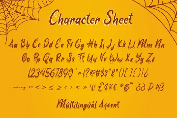 Pumpkin Web - Halloween Font