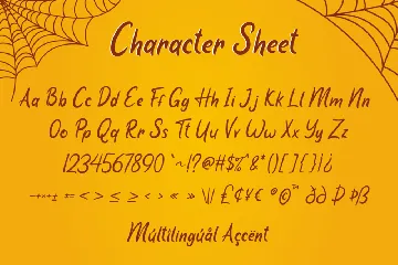 Pumpkin Web - Halloween Font