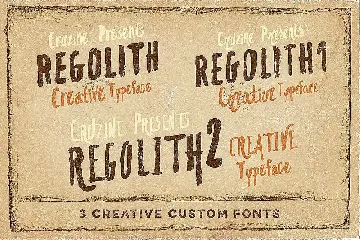 Regolith font