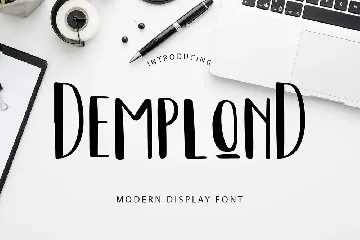 DemplonD Display Font