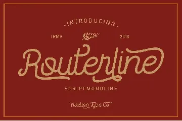 Routerline Monoline Font