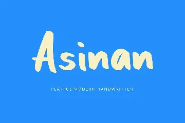 Asinan Playful Handwritten Font