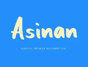 Asinan Playful Handwritten Font