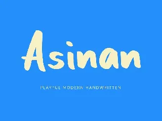 Asinan Playful Handwritten Font