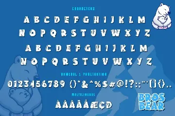 Bros Bear Friendly Logo Font