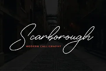 Scarborough Modern Calligraphy Font