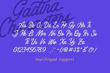 Gadira font